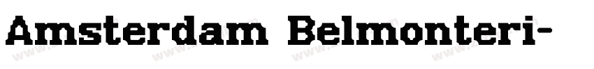 Amsterdam Belmonteri字体转换